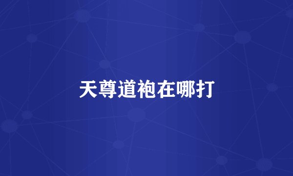 天尊道袍在哪打
