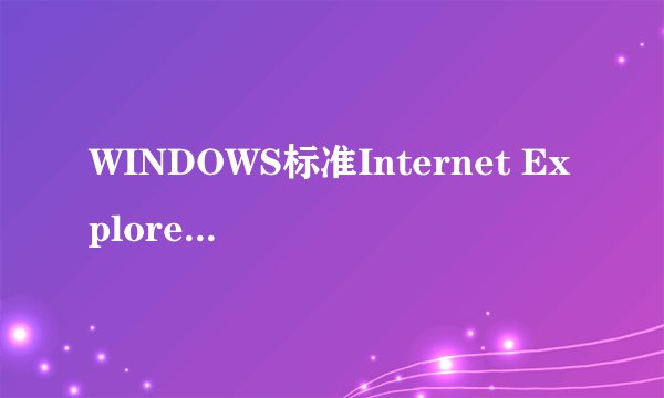 WINDOWS标准Internet Explorer浏览器手机能使用么