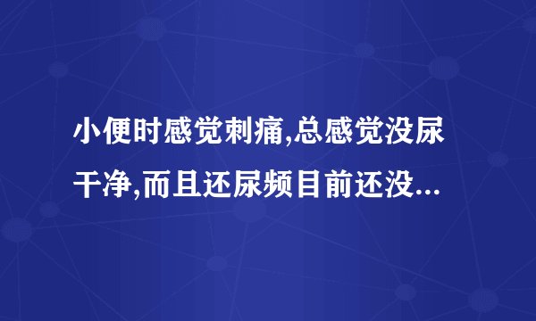小便时感觉刺痛,总感觉没尿干净,而且还尿频目前还没有治疗过希望