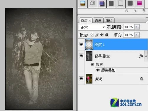 国庆假期玩复古 新照片做旧PS简单教程