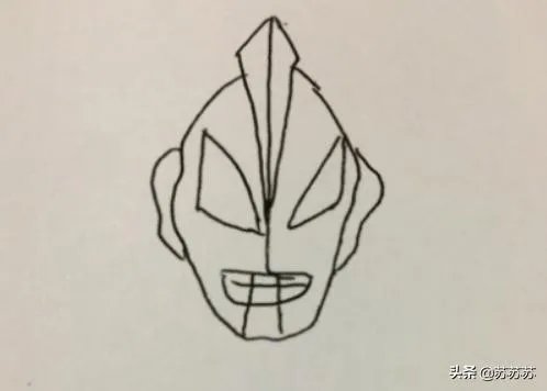 初代奥特曼简笔画图片