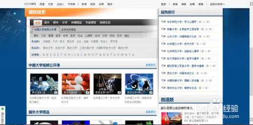 怎么进入央视网看中国大学公开课