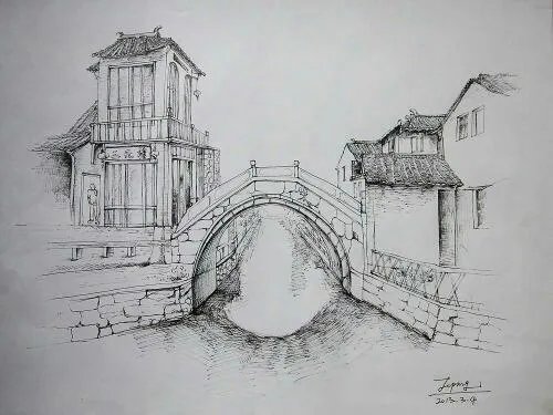 简单风景速写图片大全