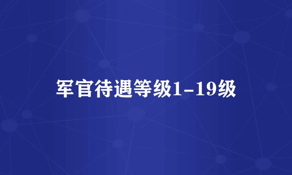 军官待遇等级1-19级