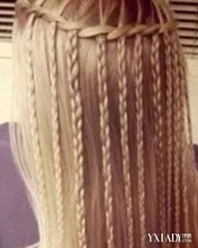 瀑布辫编发教程图解