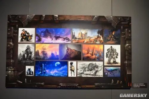 暴雪嘉年华2013：暴雪艺术画廊组图 原画、雕塑一应俱全